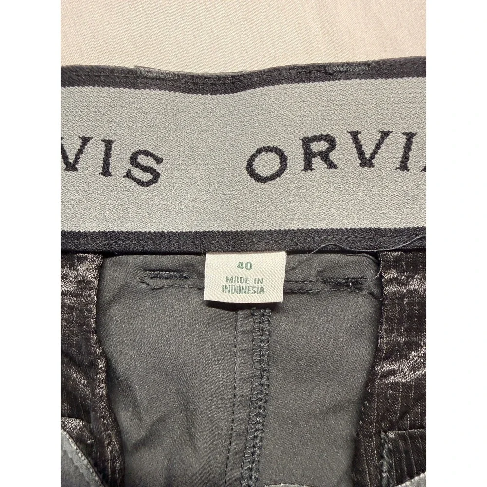 Orvis Cargo Shorts Mens 40 Black Lightweight Hiking‎ Workwear Utility Pockets